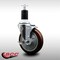 Service Caster 5'' SS Maroon Poly Swivel 1-1/2'' Expanding Stem Caster with Brake SCC-SSEX20S514-PPUB-MRN-TLB-112 - alternate 4